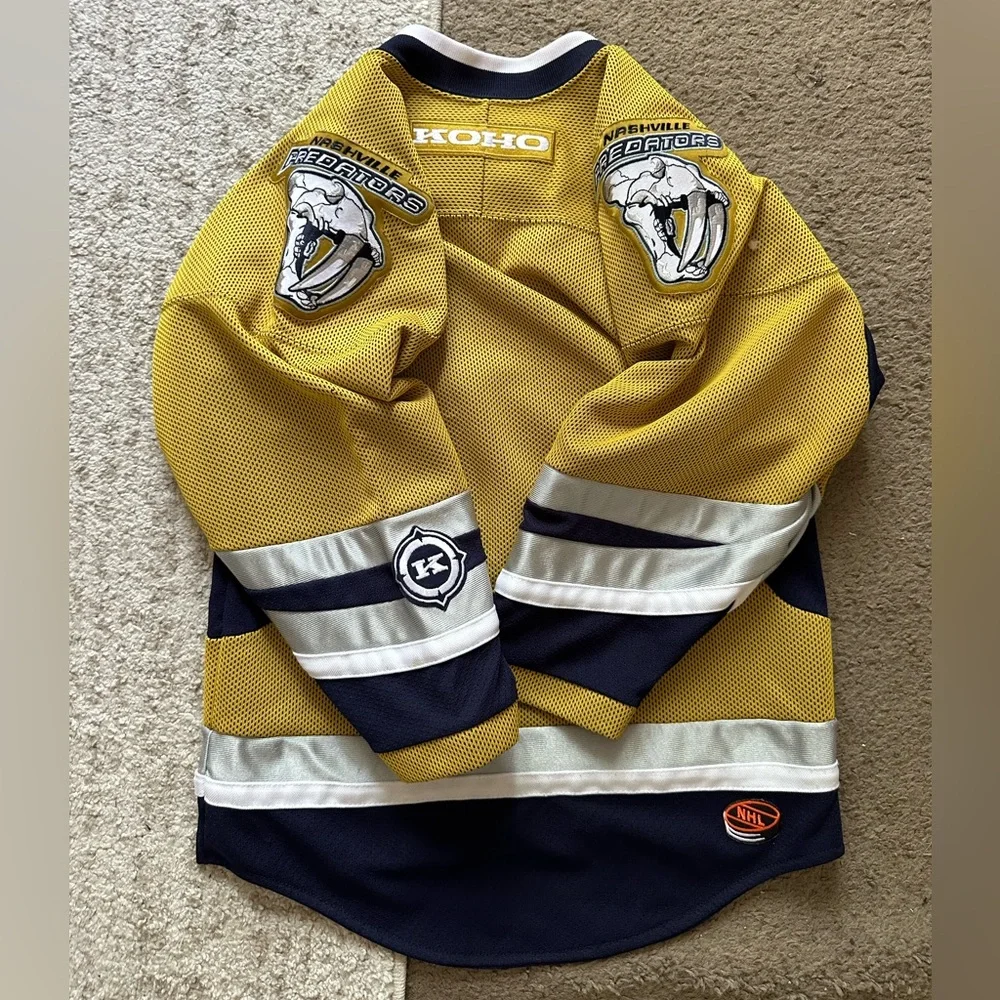 Nashville Predators Vintage Mustard Cat Koho Jersey - Picture 3 of 4
